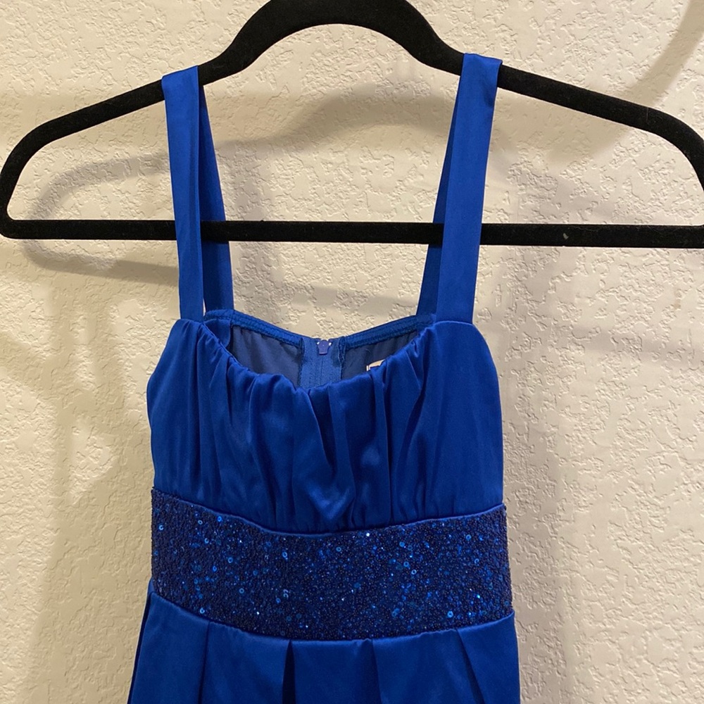 Blue dress with fun sparkles